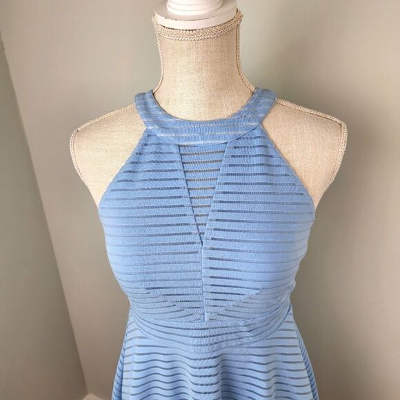 Altar'd State Strapless Tank Style Peep Back Midi Fit and Flare Dress Size Small - Picture 3 of 6